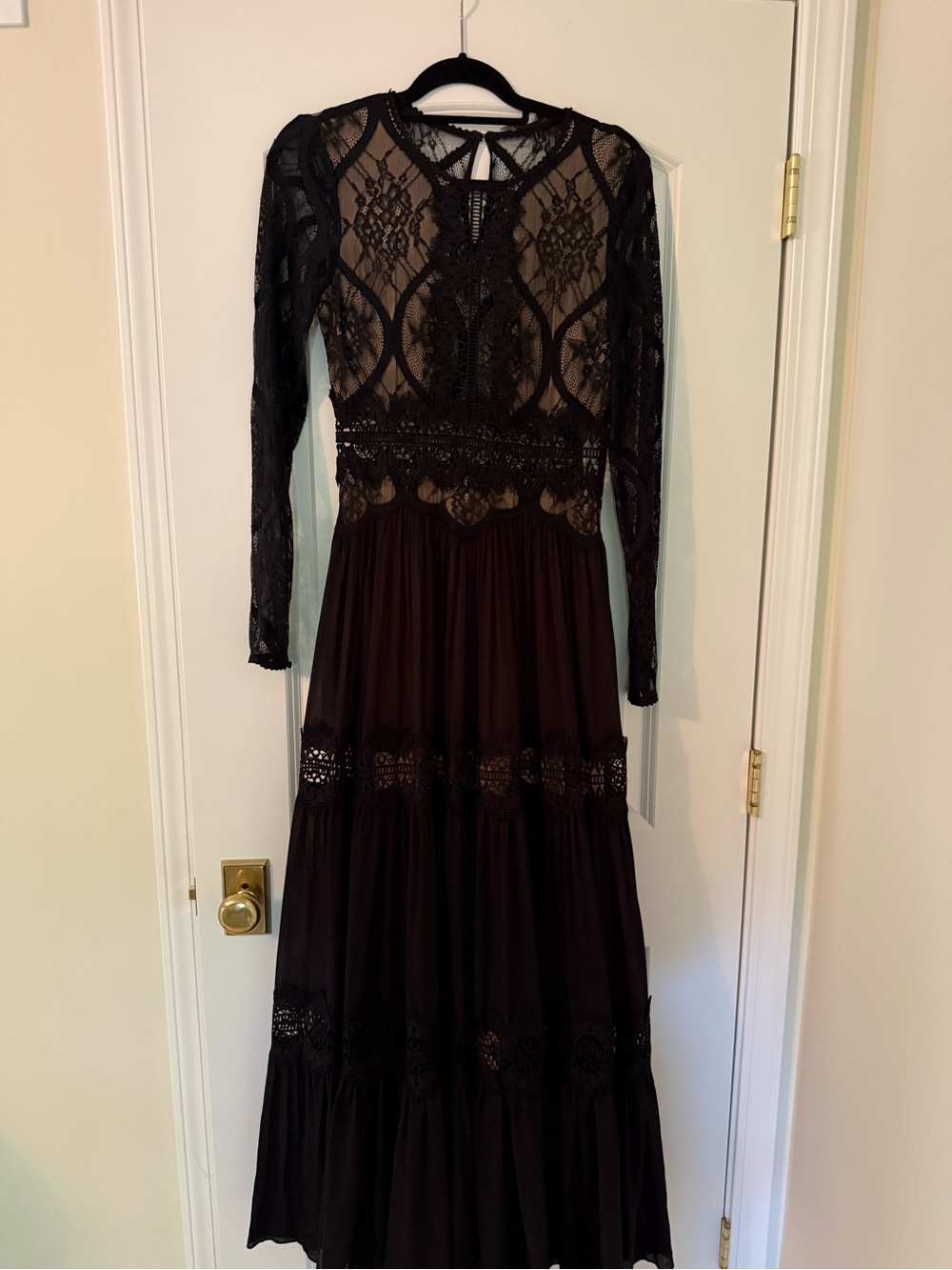 Free People Black Lace Gothic Maxi Dress - Picture 3 of 3